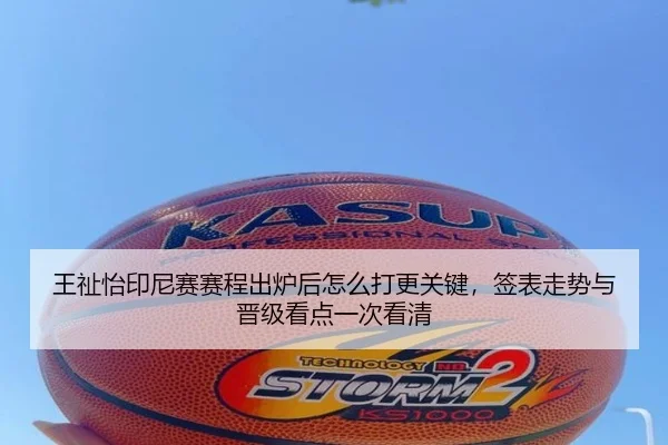 王祉怡印尼赛赛程出炉后怎么打更关键，签表走势与晋级看点一次看清